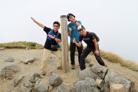 飯豊連峰最高峰の大日岳