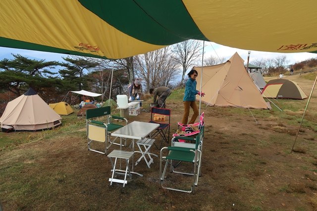 陣馬形山キャンプ場に到着