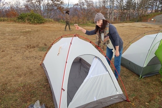 初のテント泊