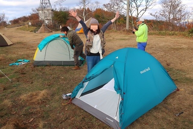 テント・キャンプの準備