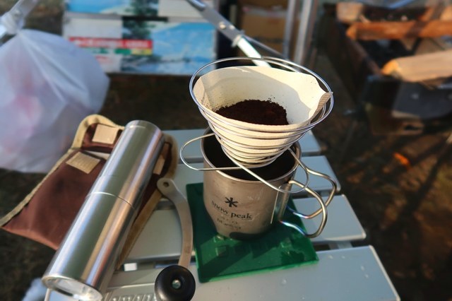 キャンプコーヒータイム
