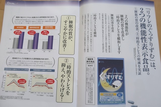 リフレのぐっすりずむ２つの機能性表示食品