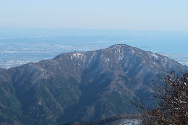 丹沢山からみる大山