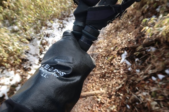 テムレスブラックを登山で使った状況