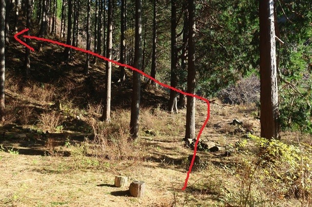 f:id:aohige0718:20191216214815j:plain マルガヤ尾根の取り付き地点