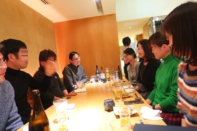 ブログ忘年会の店員さんの様子