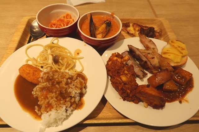 ブッフェザフォレストで食べたランチブッフェ料理の内容