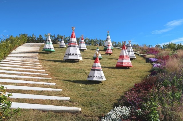 ブッフェザフォレスト周辺の庭園