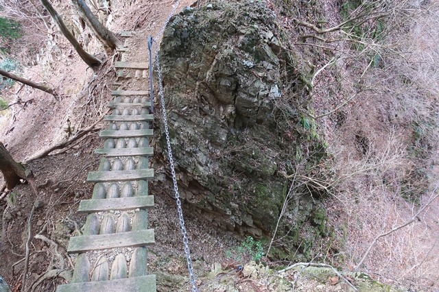 大山三峰山の山頂からも悪路