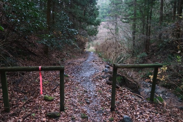 経ヶ岳の登山口田代側様子