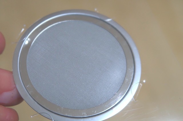 ステンレスフィルターのサイズ感と大きさ