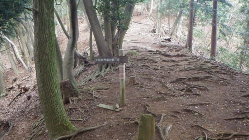 広沢寺温泉から直登出来る道の分岐