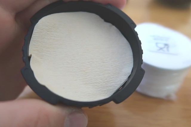 エアロプレスコーヒーメーカー紙フィルターの自作のコツ少し大きくカット