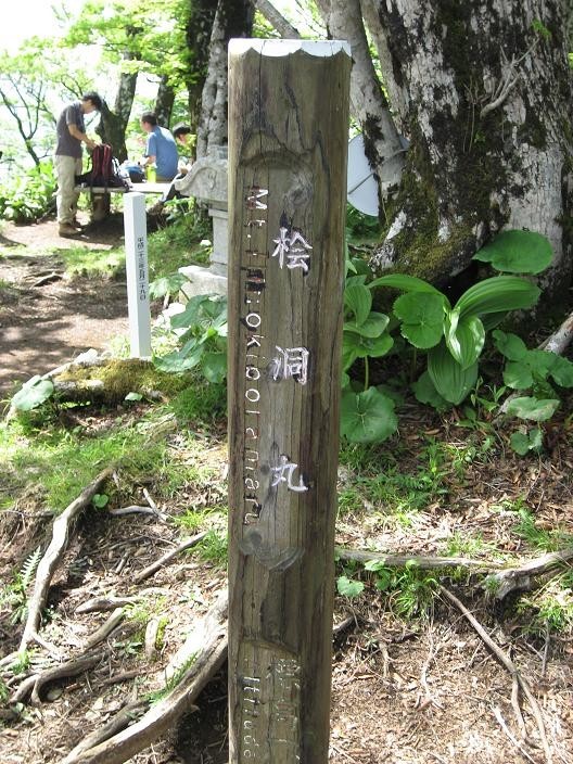 檜洞丸の山頂