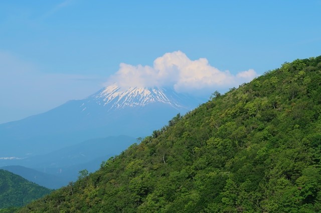 花立山荘から見る富士山景色