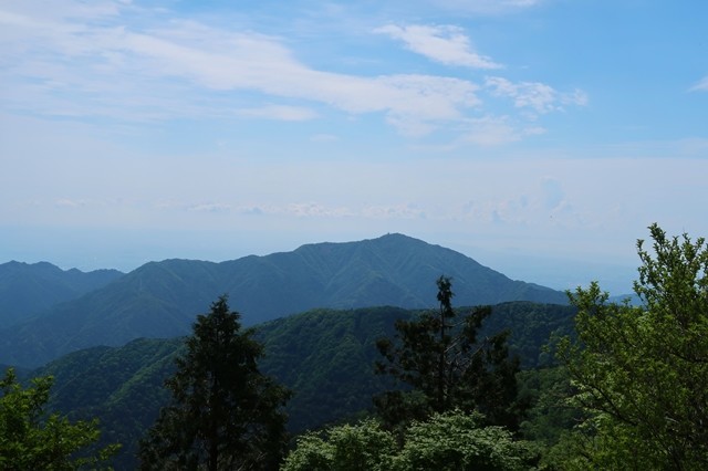 大山日帰りピストンをしている登山者