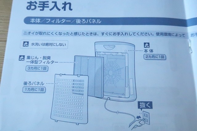 フィルター清掃の注意点は水洗いは絶対行ってはいけない