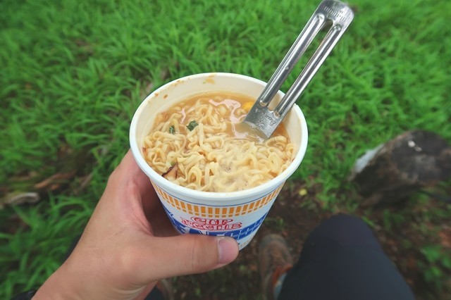 加入道山で食べる山飯