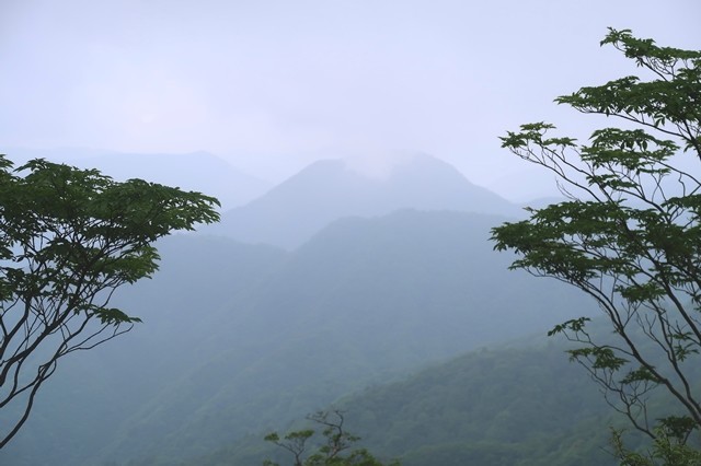 加入道山から見る西丹沢の山並