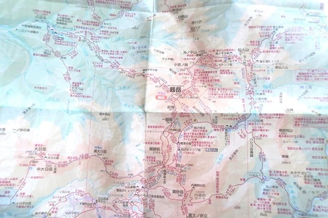 最新の登山地図
