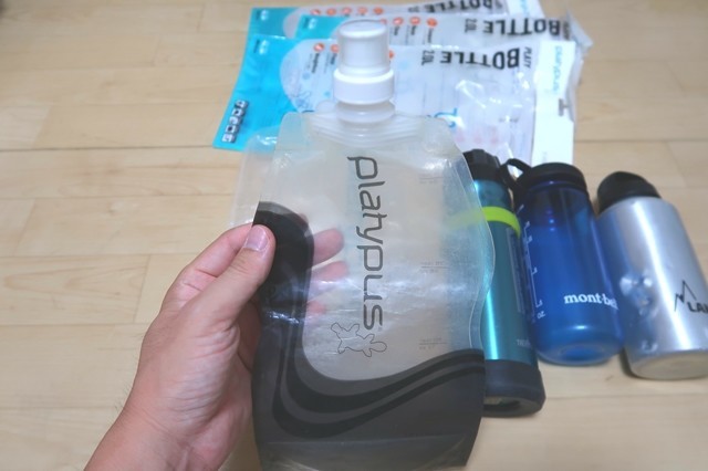 f:id:aohige0718:20200918221504j:plain プラティパス(platypus)1L登山用水筒