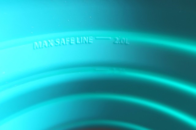 シートゥーサミットクッカーＸ－ポットの内側にある目盛り