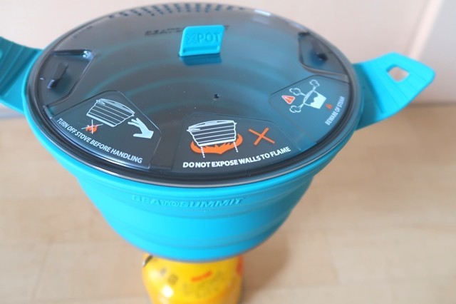 上から鍋を見たX-ポットの様子