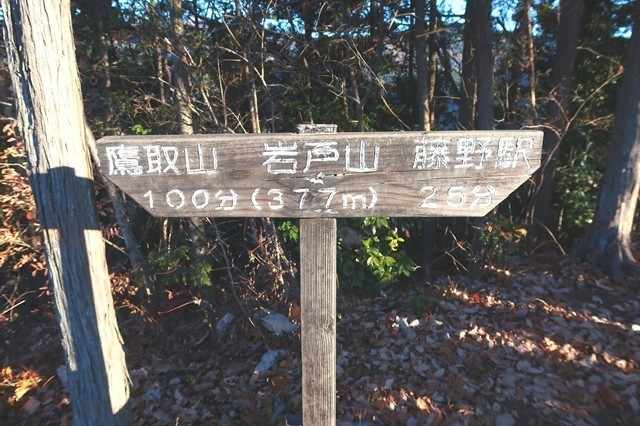 藤野駅から岩戸山へのコースタイム