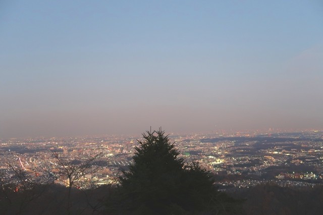 高尾山山頂からの夜景