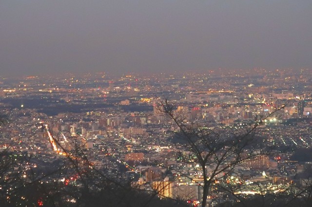 高尾山の夜景は美しい