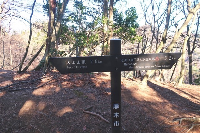 三峰山から大山ルート地点