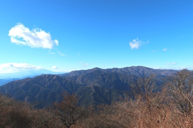 大山初詣登山の景色