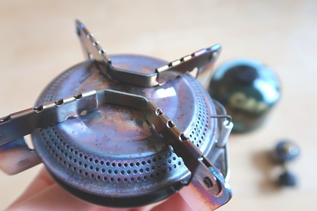 汚れたシングルガスバーナー