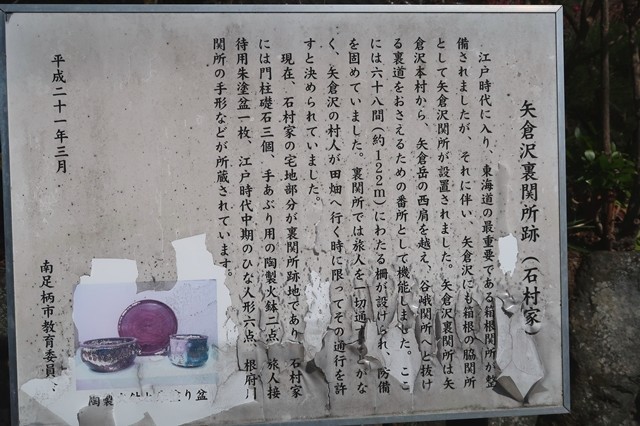 矢倉沢裏関所跡