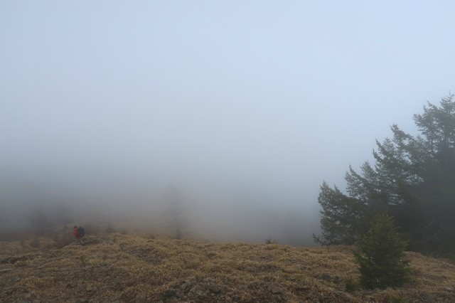 雲取山周辺の天気はガス