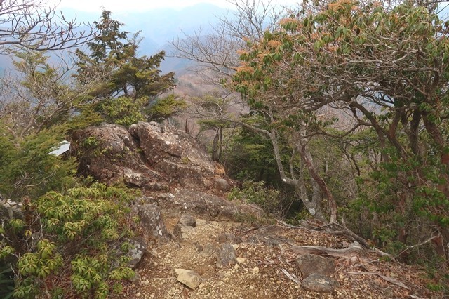 岩岳尾根歩きの様子