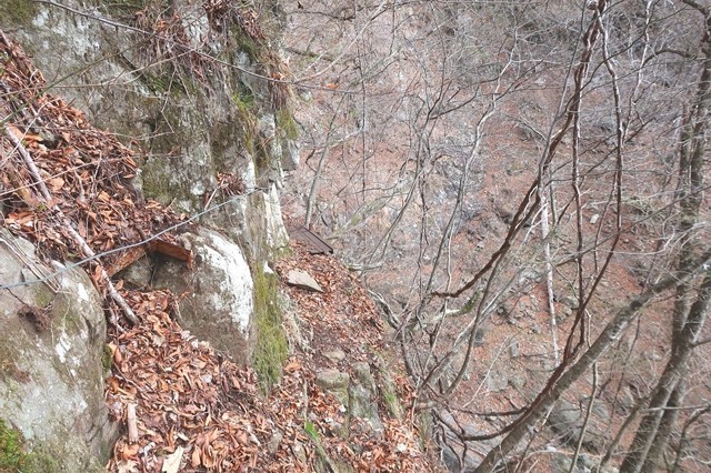 初滝から七福ノ滝までのルート