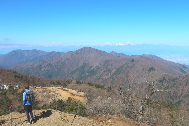 御坂山塊景色