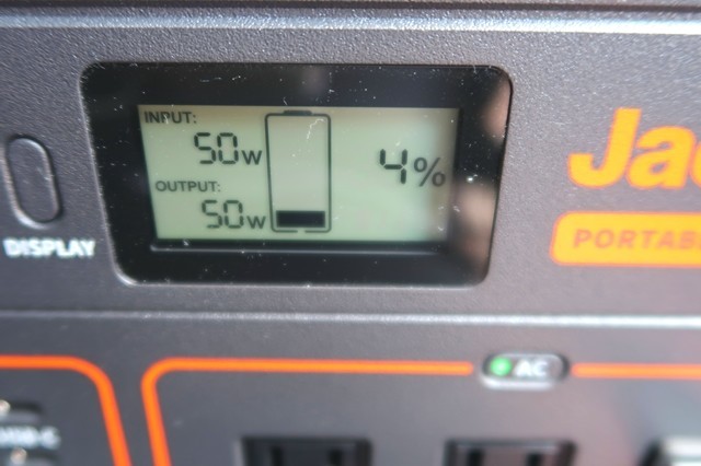 充電直後の消費電力の様子