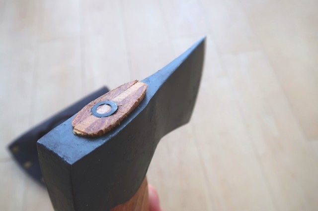 ハルタホースの斧と柄の接続部分