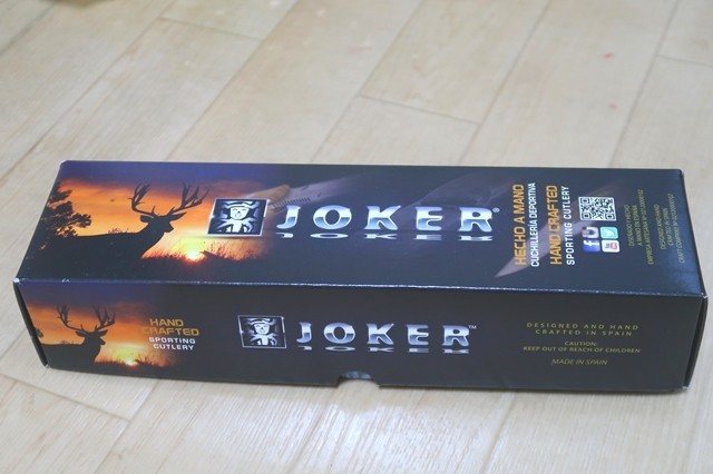 ジョーカーフルタングナイフのパッケージ