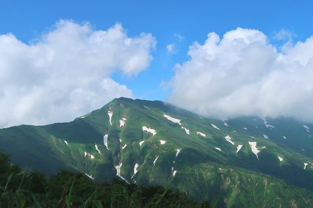 天狗の庭からの大日岳の景色