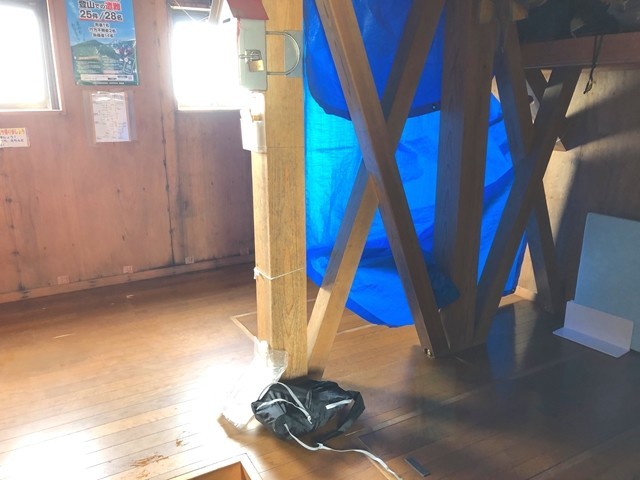 御西小屋の宿泊スペース