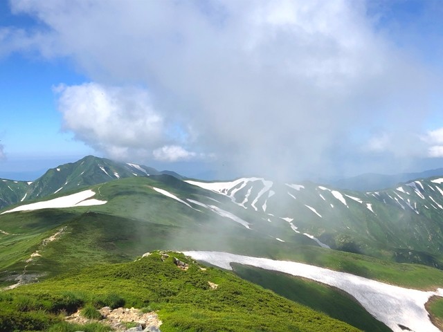 ダイグラ尾根の分岐天気