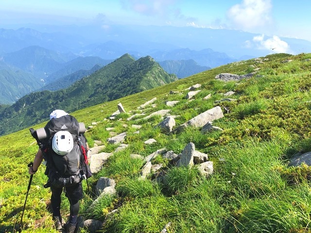 ダイグラ尾根宝珠山への登り返しルート