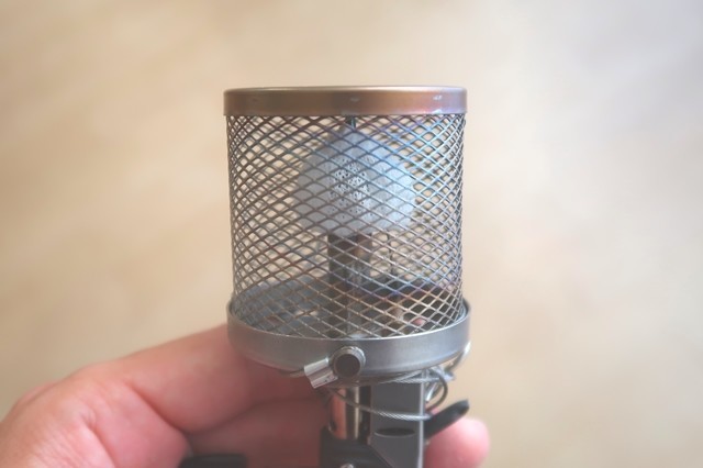 ガスランタンにマントルをセットした状態