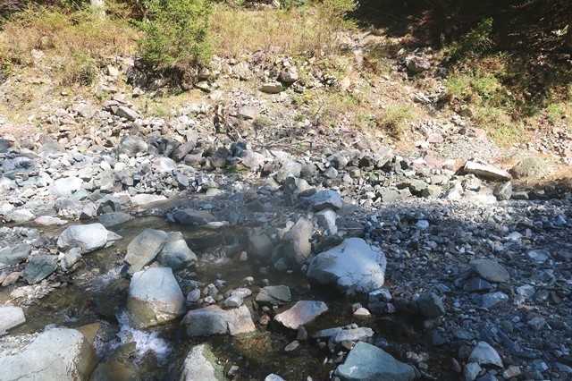 蛭ヶ岳南尾根ルート登山口徒渉点