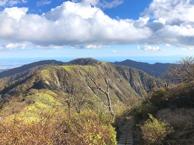 蛭ヶ岳から丹沢山へのルート