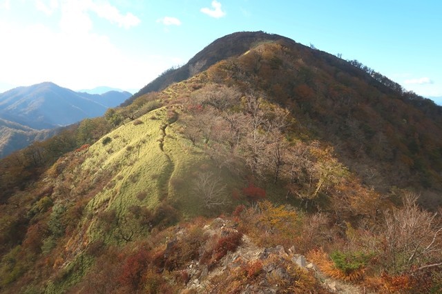 蛭ヶ岳を振り返っての景色