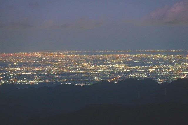 東京方面の夜景